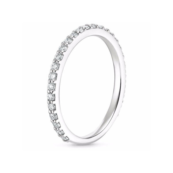 AVA Shared Prong Diamond Eternity Ring 1/2 CTW White Gold