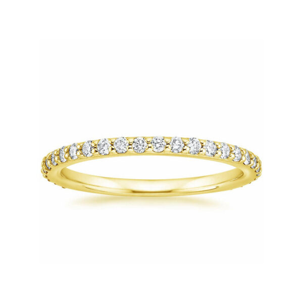 AVA Shared Prong Diamond Eternity Ring 1/2 CTW Yellow Gold