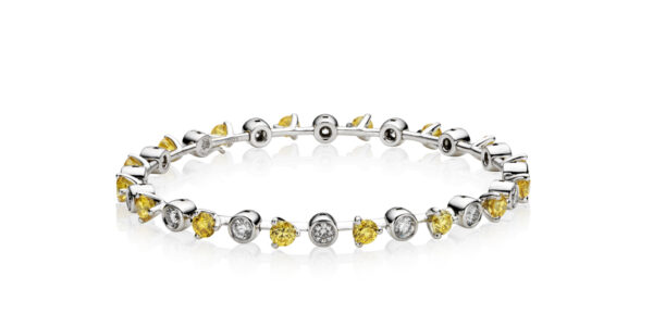 Constellation Yellow and White Diamond Bracelet