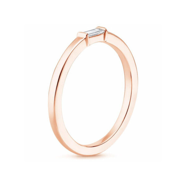 Nikki Baguette Diamond ring Pink Gold