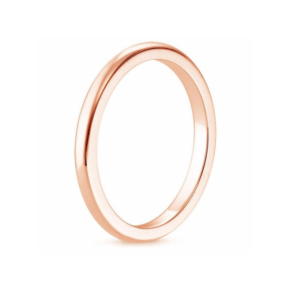 Classic Wedding Band (2.0 MM) Pink Gold