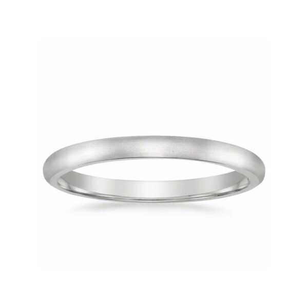 Minimalist Wedding Ring White Gold