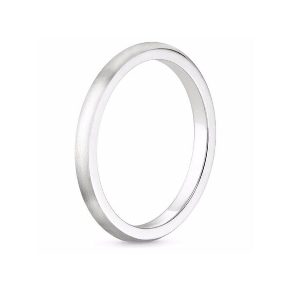 Minimalist Wedding Ring White Gold