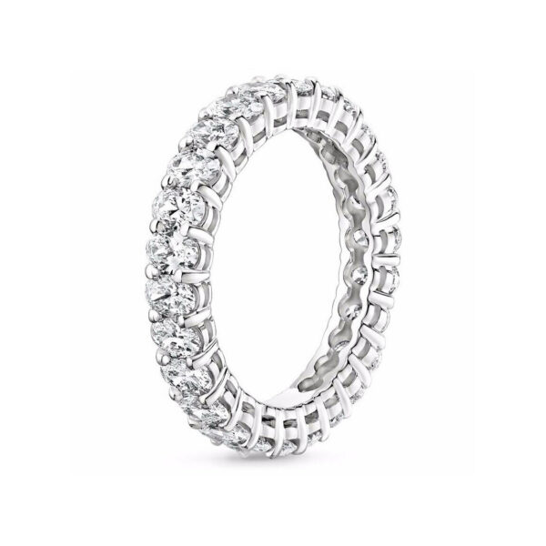 ELLA Oval Diamond Eternity Ring 2 CTW White Gold